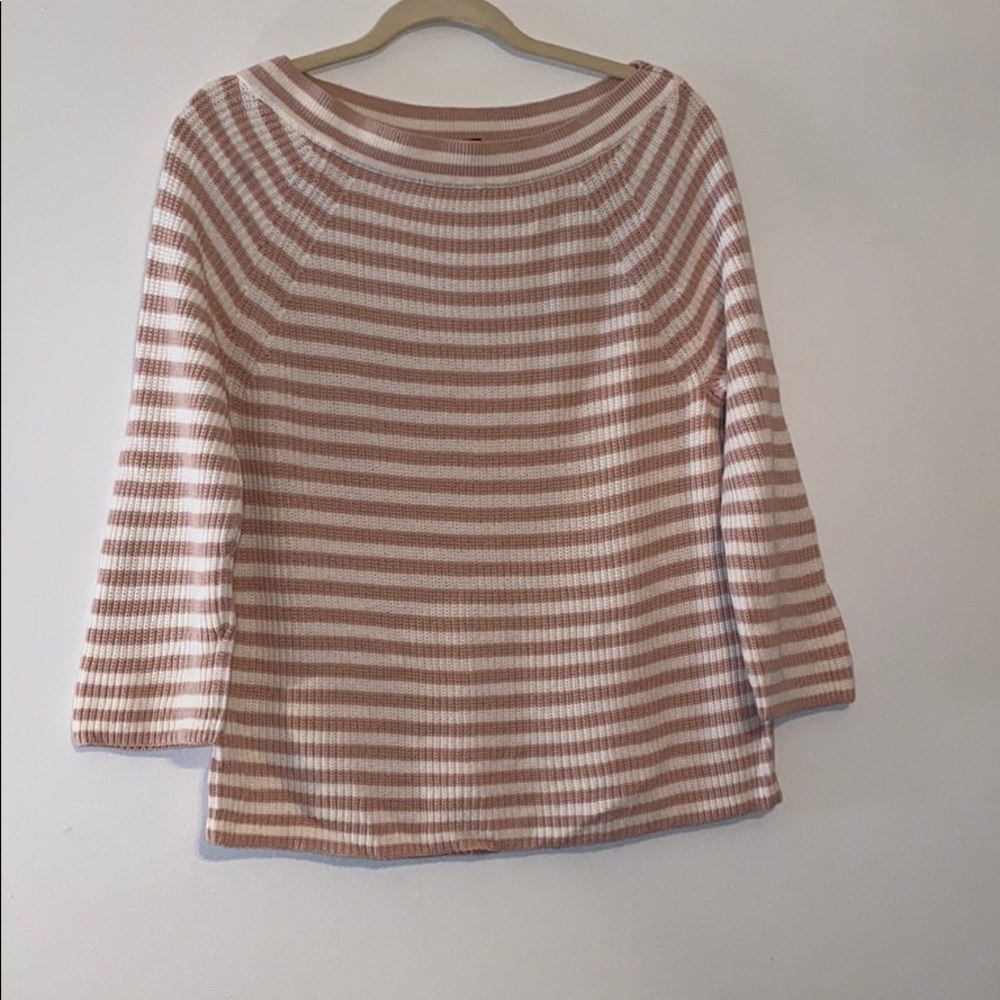 J crew- knit strip top good condition